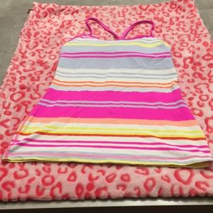Lululemon stripped sports bra tank size 4